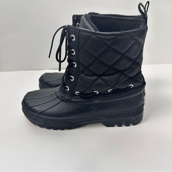 Sperry Top-Sider Quilted Waterproof Gosling Duck Boot, Black Sz 7 - Picture 6 of 13